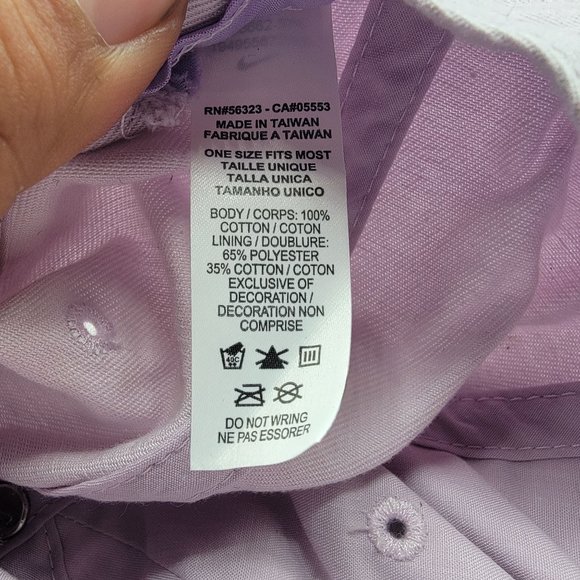 Nike Heritage 86 Lavender Purple Embroidered Logo Hat Cap OSFM Adjustable